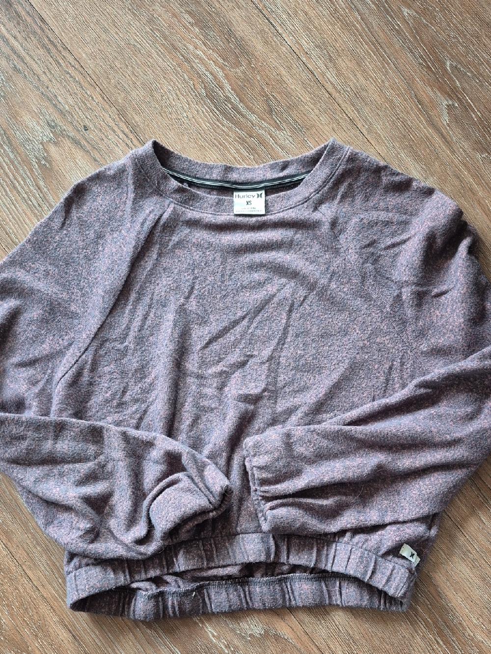 Hurley Heathered Mauve Crewneck Pullover